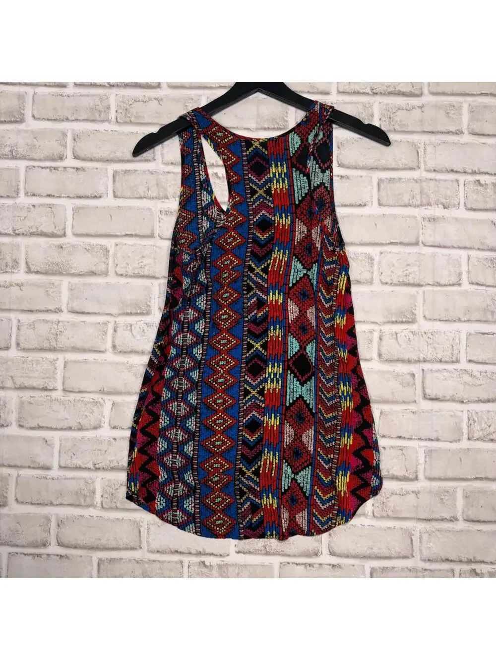 Dex Women's Size XS Tank Top Navajo Pattern Multicoloured - Picture 6 of 6